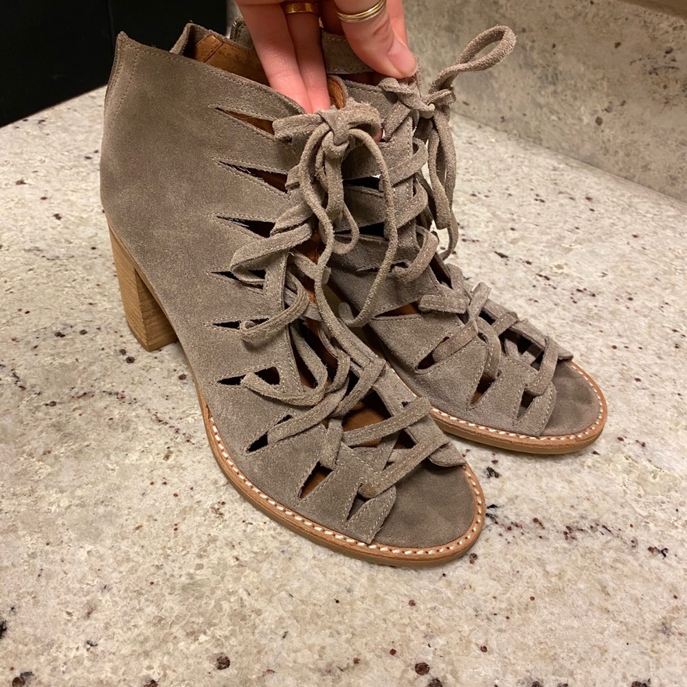 Jeffrey Campbell Corwin Lace Up Heels/Bootie